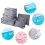 Organizador de roupas íntimas em formato de cubo, compacto e ideal para viagens, compatível com malas de até 20 polegadas. Feito em material 3