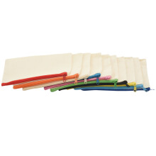 40 Pcs Canvas Zipper Bags Pencil Pouch Makeup Bags Blank Canvas Pencil Case Cosmetic Bag for Travel DIY  School (S)
