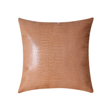 Easy Care Faux Leather Pillow Covers, Modern Farmhouse Style Adorns Your Living Space, 20" X 20", Luxurious Embossed Finish For Personalized Home Styl