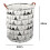 Efficient Laundry Companion, Heavy Duty Natural Material Foldable Laundry Hamper, Large Capacity Thick Polyester With Pe Coating Freestanding Storage 2