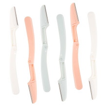 Eyebrow Razor Set 6pcs Foldable Safety Design Women's Facial Hair Trimmer Kit for Precision Shaping