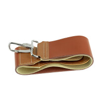 Barber Leather Razor Strop Belt Dual Strap Design for Straight Razor Sharpening and Hanging