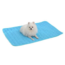 Generic Dog Cooling Mat, Portable, Washable, Waterproof, Blue, Size M, Pet Sofa For Travel, Home, Car
