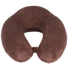 Travel Pillow Memory Foam Neck Support with Breathable Fabric for Airplane Car Home Use Elegant Rose Red