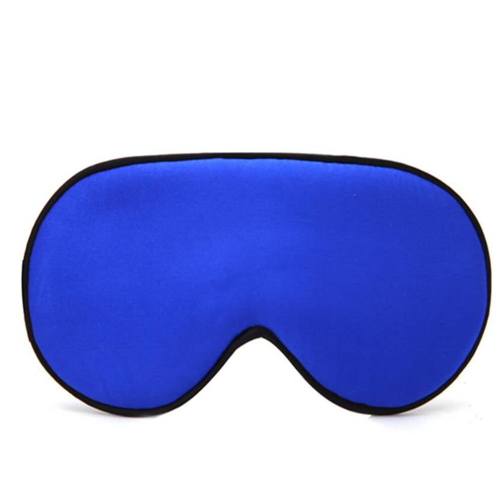Blue/Light Royal Doublesided Silk Eye Mask For Sleep With Blocking And Breathable Comfort