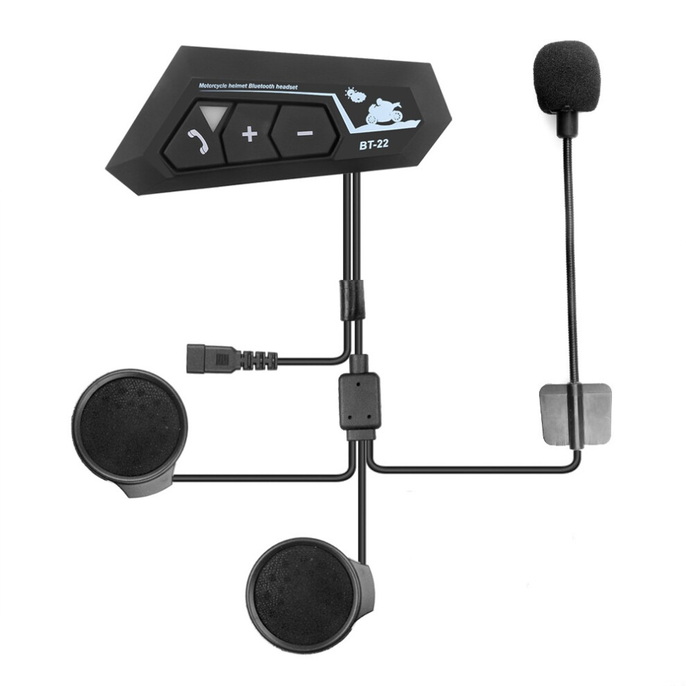 Multifunctional Motorcycle Helmet Speakers, Hi-Fi Stereo Music & Smart Noise Reduction, 30M Super Range Intercom, Ipx6 Waterproof, Voice-Controlled Au 9416038526275