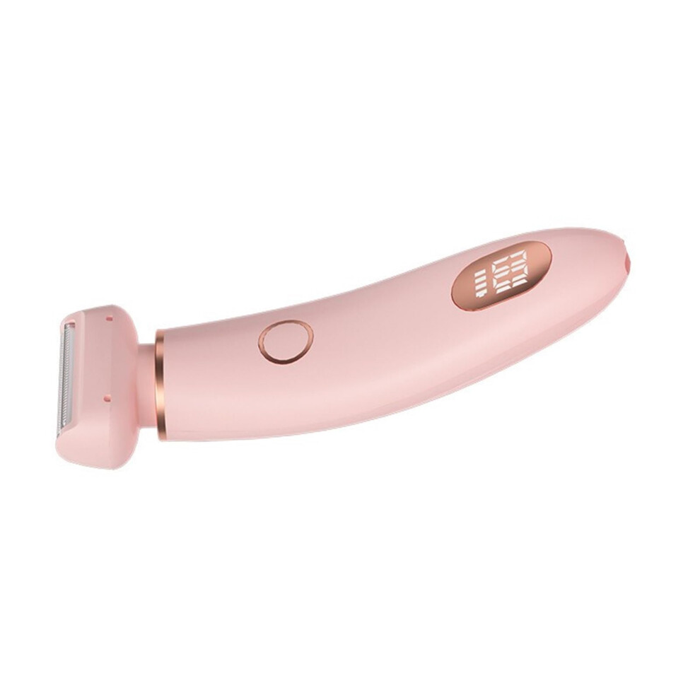 Pink Women's Electric Shaver And Hair Trimmer 2 In 1 Cordless Waterproof Wet Dry For Face Chin Underarms