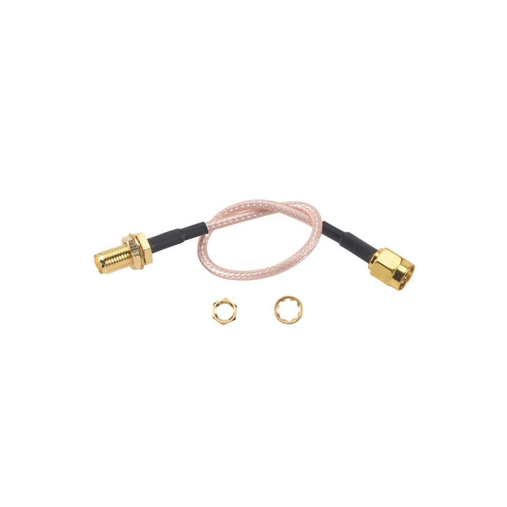 Sma Male To Sma Female Nut Bulkhead Crimp Rg316 Coax Cable Jumper Pigtail 15Cm 6132671378165