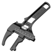 Adjustable Wrench 6-68mm Universal Repair Set, 8-Inch Short Shank Large Openings Wide,for Bathroom Washbasin Tube Nut,B