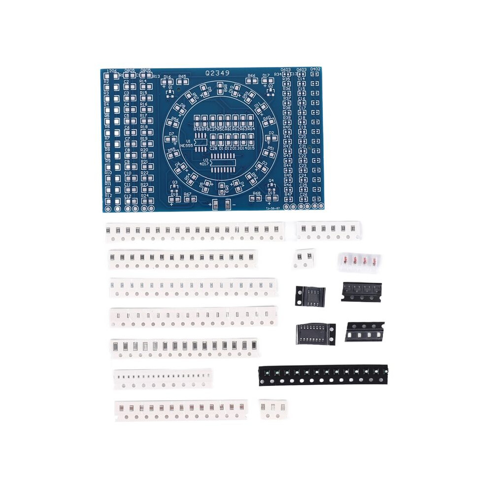Photos - Printer Part Rotating LED SMD NE555 Soldering Practice Board DIY Kit Fanny Skill Training DIY Kit Electronic PCB Board Module Suit