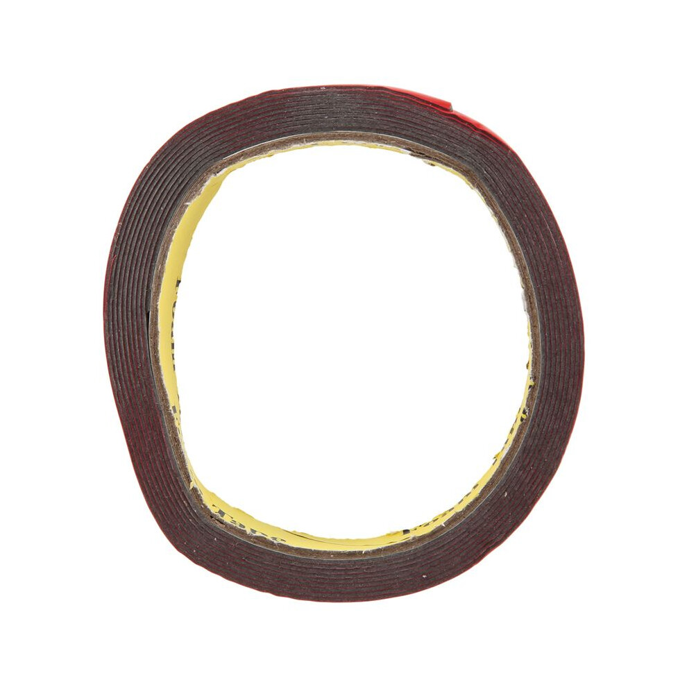 3M Strong Permanent Double Sided Super Sticky Foam Tape Roll For Vehicle Car, 15Mm*3M Red 4713322636333