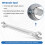 Silver Tone 5.5mm x 7mm U Shape Double Open-ended Wrench Tool 6