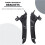 4 Pieces Efront Headlights and Bumper Brackets Set for 2007-2011  Crv 4