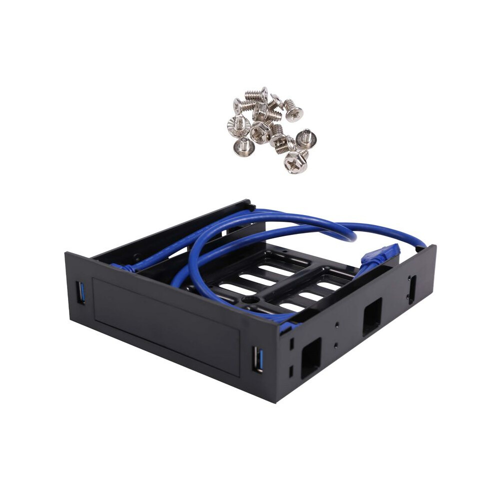 2 X Usb 3.0 Front Panel With 3.5Inch Device/Hdd Or 2.5Inch Ssd/Hdd To 5.25 Floppy To Optical Drive Bay Tray Bracket 6131555019859
