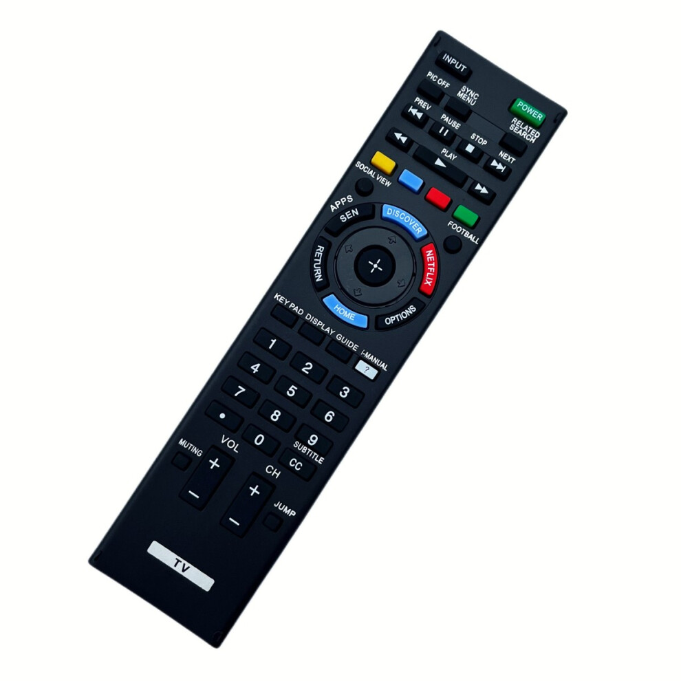 Remote Control For Sony Bravia Hdtv Lcd Led3d Kdl60w630b2 Kdl-60W630b2 Kdl60w630bz Xbr55x800b Xbr-55X800b Xbr65x800b Xbr-65X800b 6935161416688