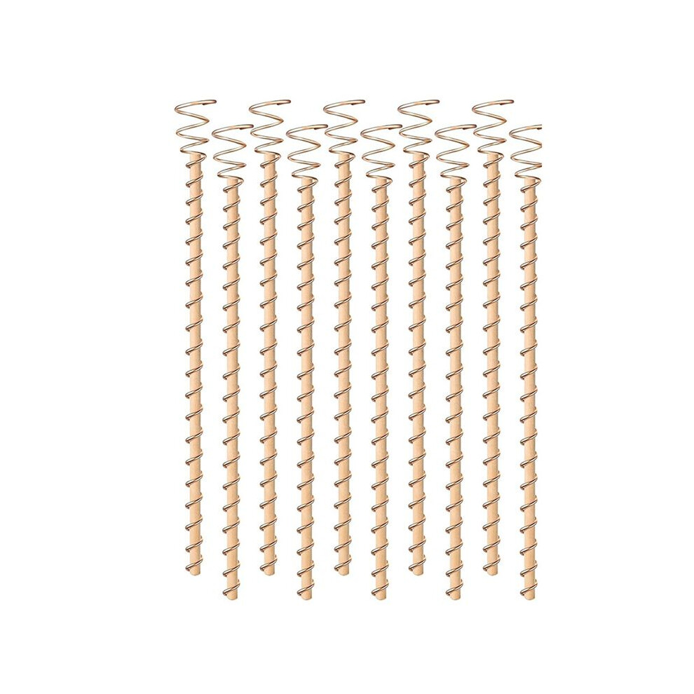 Spactz 10Pcs Electroculture Plant Stakes,12 Inch Copper Coil Antennas Garden Stakes Electronic Planting For Vegetable Garden