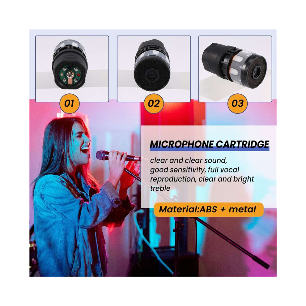 N-813 2Pcs Microphone Cartridge Dynamic Microphones Core Capsule Universal Mic Replace Repair 6132924349973