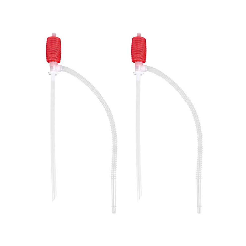 2Pcs Universal Fuel Transfer Siphon Pump - Large Squeezing Syphon For Lawn Mowers & Manual Pumping Petrol, Water,Alcohol 6131313535416