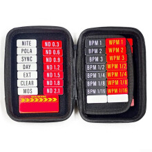Enhanced Filter Management 56Piece Color Film Sticker Set and Storage Solutions for Filter Labeling and Inventory