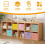 Cube Storage Boxes 6Pack Foldable Storage Cubes With Handles For Organizing Clothes Colorful 2