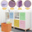 Cube Storage Boxes 6Pack Foldable Storage Cubes With Handles For Organizing Clothes Colorful 3