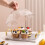 Cake Stand, Round Tray with Lid, Multipurpose Tray with Handle for Tea Breakfast Office Coffee Table Large 2