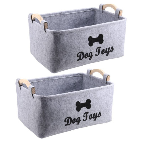 Dog Toy Basket Storage Box Toy  Accessory Container Basket Accessory Storage Box