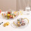 Cake Stand, Round Tray with Lid, Multipurpose Tray with Handle for Tea Breakfast Office Coffee Table Large 4