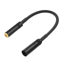 XLR Male to 1/8 TRS Female Audio Converter Adapter Cable for Cameras, Wireless Microphones