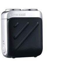 Electric Shaver for Men, Waterproof Beard Trimmer, Rechargeable Mini Travel Shaver Black