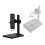 Microscope Stand with Scale Adjustable Stand Holder Bracket Large Base Microscope Endoscope Holder Stand White 3