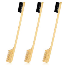 Edge Control Brush 3PCS 2in1 Edge Hair Brush Comb Dual Head Styling for Baby Hair and Mustache