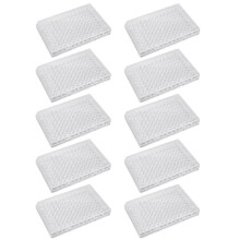 10pc Tissue Culture Plate 96 Well Clear Polystyrene Cell Growth Culture Plate with Plastic Lid Laboratory Biology Room C