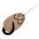 Sisal Cat Scratching Pad Wall Mounted, Mouse Design, Durable Interactive Sisal Rope Scratch Mat For Natural Behavior 1