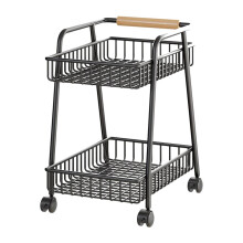 Rolling Cart Lightweight With Wheels Office Snack Cart Nursery Pantry Mobile Utility Cart