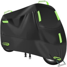 Motorcycle Cover For Disc Glide 1984, Outdoor AllWeather Waterproof Dustproof Windproof UV Protection, Size L Green