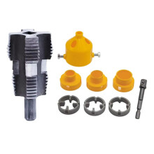 9pcs/Set PVC Pipe Threader Kit Pipe Threader Pipe Round Die 4/6 Points PPR Water Pipe Internal Thread Opener
