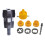 9pcs/Set PVC Pipe Threader Kit Pipe Threader Pipe Round Die 4/6 Points PPR Water Pipe Internal Thread Opener 1