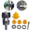9pcs/Set PVC Pipe Threader Kit Pipe Threader Pipe Round Die 4/6 Points PPR Water Pipe Internal Thread Opener 2