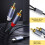 USB-C til 2x RCA stereolydkabel Grey 5