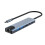 USB-C-Multiport-Adapter USB-A, USB-C, HDMI, RJ45 Grey 1