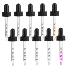 10 Pack 30ml Glass Pipette Dropper Caps, Child‑Resistant 1cc Output, 20‑400 Fit for CBD and Essential Oils