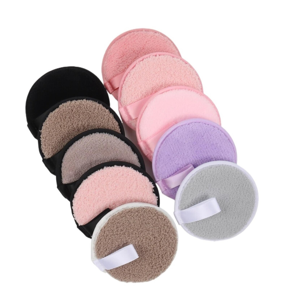10 Pack DoubleSided Reusable Makeup Remover Pads, Soft Microfiber Face Cleansing Pads