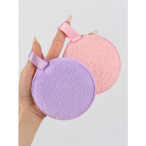 10 Pack DoubleSided Reusable Makeup Remover Pads, Soft Microfiber Face Cleansing Pads 2