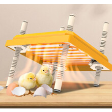 Chick Incubator Heating Lamp Adjustable Height And Angle Energy Saving Safe Brooder Warms Up To 15 Chicks Yellow