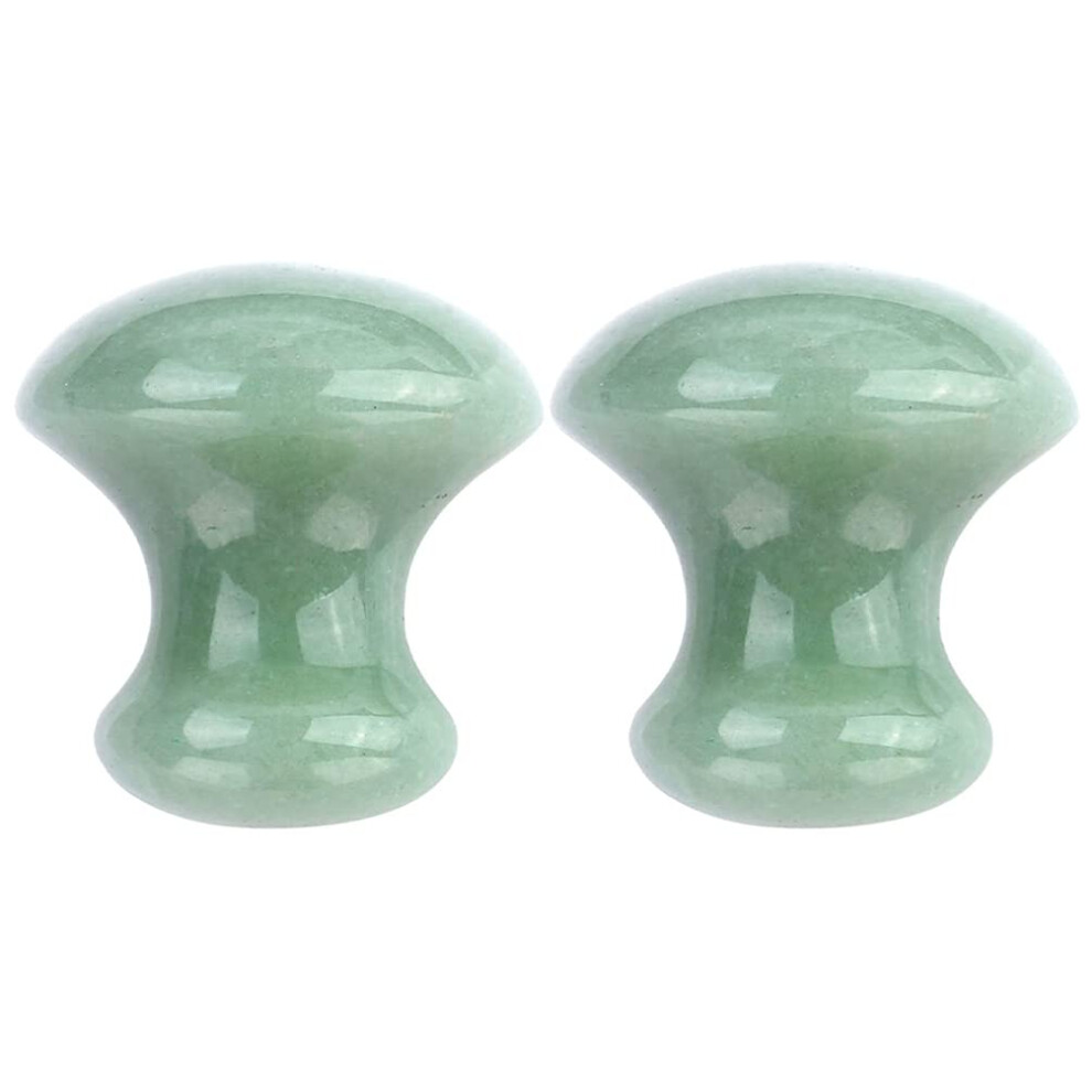 Facial Massage Roller and Jade Gua Sha Set, Green Quartz Tools for MultiArea Home Spa Use