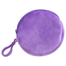 Porte-monnaie rond coloré, petit porte-monnaie,-Violet