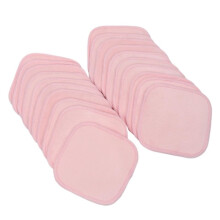 10pcs Pink Reusable Microfiber Makeup Remover Pads for Gentle Face Cleansing All Skin Types