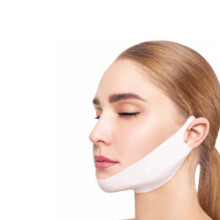 V Line Lifting Mask 5Pcs Double Chin Reducer Hydrogel Strap for Instant Jawline Lift and Firming