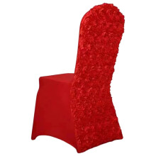 Spandex Stretch Rose Stoelhoes Bruiloft Verjaardag-Rood